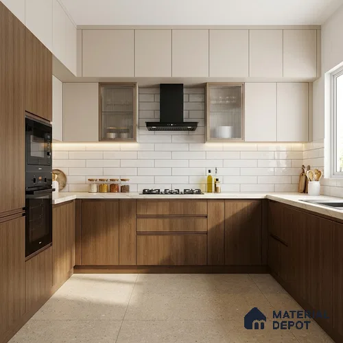 Wooden Look LM 10886 Tamo Wood 8 ft x 4 ft Texture Finish Decorative Laminate - 1 mm | Suitable for TV Unit, Wardrobe, Kitchen Cabinets