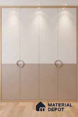 Ferrero 1C 01507 Desert Blush 8 ft x 4 ft High Gloss Finish 6H Anti Scratch Acrylic Laminate - 1.5 mm | Suitable for Living Room, Kitchen, Office