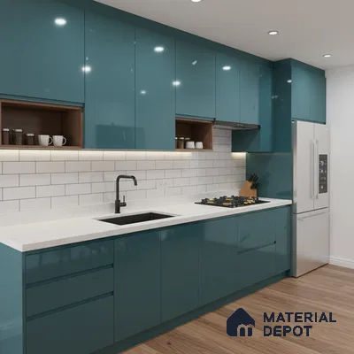 Ferrero 1C 01521 Cloudy Pearl 8 ft x 4 ft High Gloss Finish 6H Anti Scratch Acrylic Laminate - 1.5 mm | Suitable for Living Room, Kitchen, Office