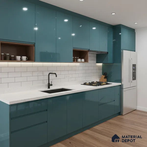 Ferrero 1C 01521 Cloudy Pearl 8 ft x 4 ft High Gloss Finish 6H Anti Scratch Acrylic Laminate - 1.5 mm | Suitable for Living Room, Kitchen, Office