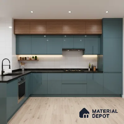 Ferrero 1C 01521 Cloudy Pearl 8 ft x 4 ft High Gloss Finish 6H Anti Scratch Acrylic Laminate - 1.5 mm | Suitable for Living Room, Kitchen, Office