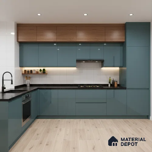 Ferrero 1C 01521 Cloudy Pearl 8 ft x 4 ft High Gloss Finish 6H Anti Scratch Acrylic Laminate - 1.5 mm | Suitable for Living Room, Kitchen, Office