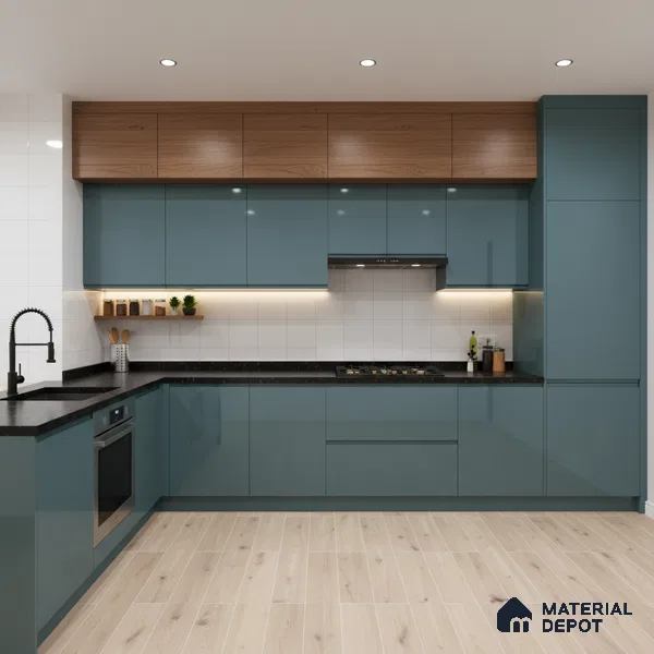 Ferrero 1C 01521 Cloudy Pearl 8 ft x 4 ft High Gloss Finish 6H Anti Scratch Acrylic Laminate - 1.5 mm | Suitable for Living Room, Kitchen, Office