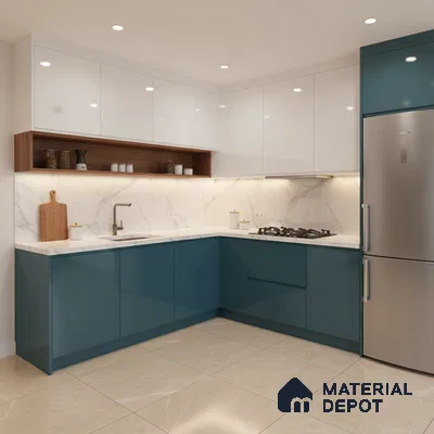 Ferrero 1C 01521 Cloudy Pearl 8 ft x 4 ft High Gloss Finish 6H Anti Scratch Acrylic Laminate - 1.5 mm | Suitable for Living Room, Kitchen, Office