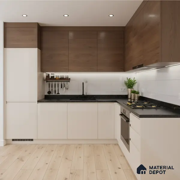Ferrero 1C 01581 Creamy Beige 8 ft x 4 ft High Gloss Finish 6H Anti Scratch Acrylic Laminate - 1.5 mm | Suitable for Living Room, Kitchen, Office