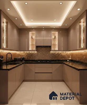 Ferrero 1C 01582 Faded Terracotta 8 ft x 4 ft High Gloss Finish 6H Anti Scratch Acrylic Laminate - 1.5 mm | Suitable for Living Room, Kitchen, Office