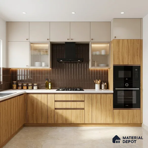 Wooden Look LM 13684 8 ft x 4 ft Texture Finish Decorative Laminate - 1 mm | Suitable for TV Unit, Wardrobe, Kitchen Cabinets