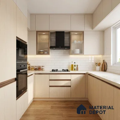 Wooden Look LM 13860 Apex Leaved Elm 8 ft x 4 ft Texture Finish Decorative Laminate - 1 mm | Suitable for TV Unit, Wardrobe, Kitchen Cabinets