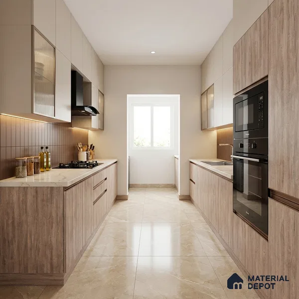 Wooden Look LM 13864 Introta Wood 8 ft x 4 ft Texture Finish Decorative Laminate - 1 mm | Suitable for TV Unit, Wardrobe, Kitchen Cabinets