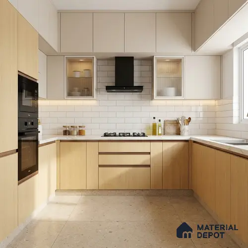 Wooden Look LM 13877 Dablam Fall Oak 8 ft x 4 ft Texture Finish Decorative Laminate - 1 mm | Suitable for TV Unit, Wardrobe, Kitchen Cabinets