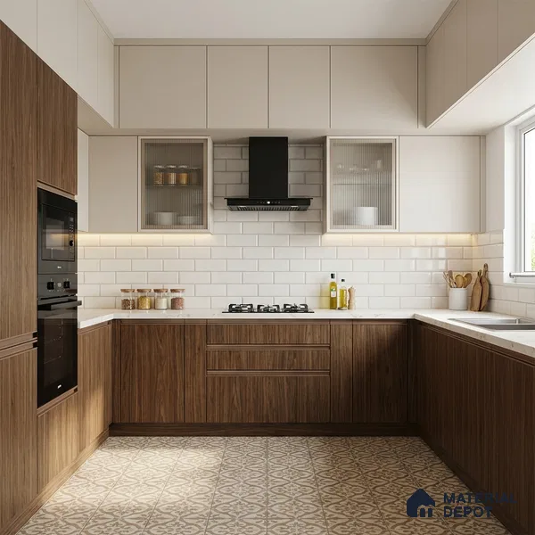 Wooden Look LM 13890 Russel Gris 8 ft x 4 ft Texture Finish Decorative Laminate - 1 mm | Suitable for TV Unit, Wardrobe, Kitchen Cabinets
