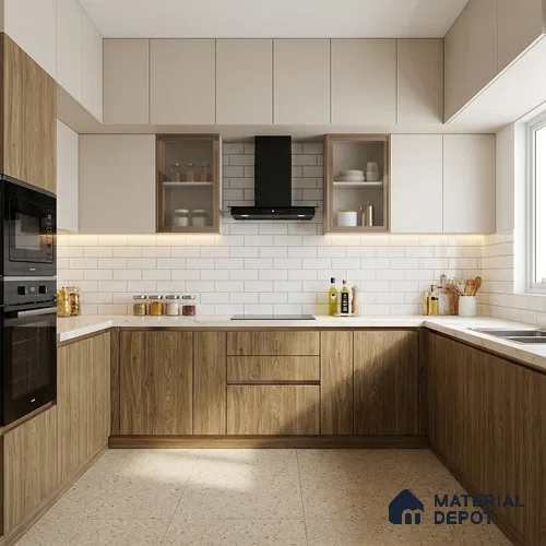 Wooden Look LM 13892 8 ft x 4 ft Texture Finish Decorative Laminate - 1 mm | Suitable for TV Unit, Wardrobe, Kitchen Cabinets