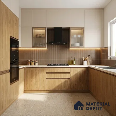 Wooden Look LM 13899 Dalton Wood 8 ft x 4 ft Texture Finish Decorative Laminate - 1 mm | Suitable for TV Unit, Wardrobe, Kitchen Cabinets