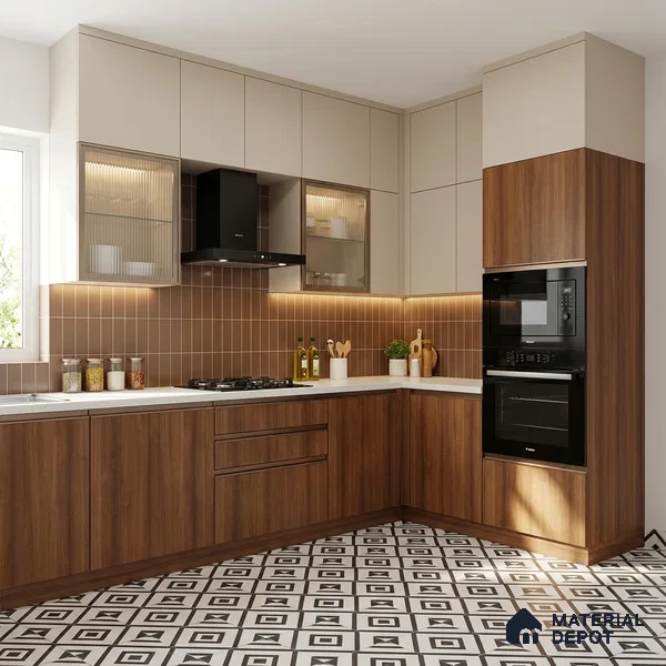 Wooden Look LM 13907 8 ft x 4 ft Texture Finish Decorative Laminate - 1 mm | Suitable for TV Unit, Wardrobe, Kitchen Cabinets
