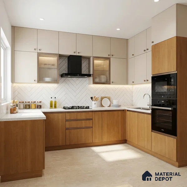 Wooden Look LM 13908 8 ft x 4 ft Texture Finish Decorative Laminate - 1 mm | Suitable for TV Unit, Wardrobe, Kitchen Cabinets