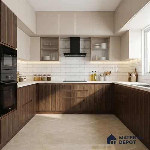 Wooden Look LM 13911 8 ft x 4 ft Texture Finish Decorative Laminate - 1 mm | Suitable for TV Unit, Wardrobe, Kitchen Cabinets