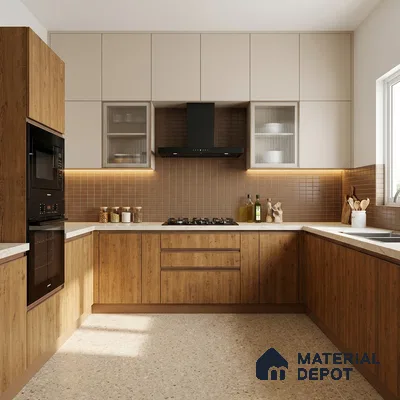 Wooden Look LM 13914 8 ft x 4 ft Texture Finish Decorative Laminate - 1 mm | Suitable for TV Unit, Wardrobe, Kitchen Cabinets