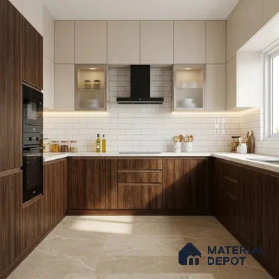 Wooden Look LM 13915 8 ft x 4 ft Texture Finish Decorative Laminate - 1 mm | Suitable for TV Unit, Wardrobe, Kitchen Cabinets