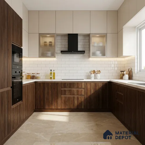 Wooden Look LM 13915 8 ft x 4 ft Texture Finish Decorative Laminate - 1 mm | Suitable for TV Unit, Wardrobe, Kitchen Cabinets