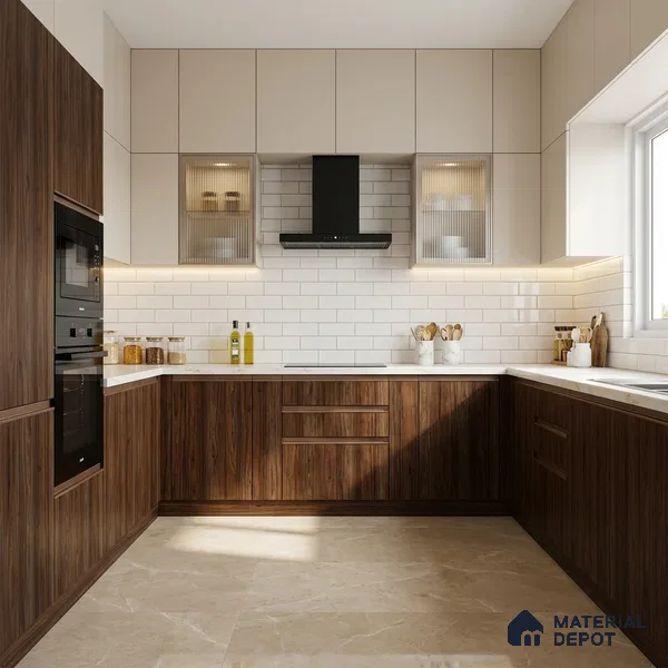 Wooden Look LM 13915 8 ft x 4 ft Texture Finish Decorative Laminate - 1 mm | Suitable for TV Unit, Wardrobe, Kitchen Cabinets