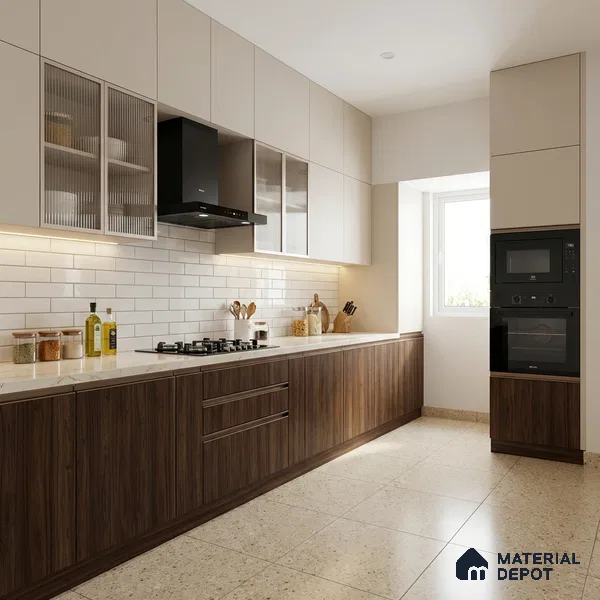 Wooden Look LM 13918 8 ft x 4 ft Texture Finish Decorative Laminate - 1 mm | Suitable for TV Unit, Wardrobe, Kitchen Cabinets