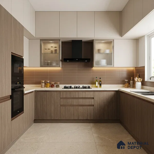 Wooden Look LM 13920 Tropical Omto Maple 8 ft x 4 ft Texture Finish Decorative Laminate - 1 mm | Suitable for TV Unit, Wardrobe, Kitchen Cabinets