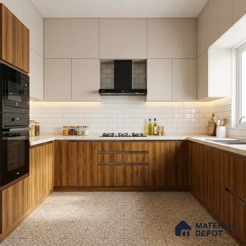 Wooden Look LM 13924 Nashua Scotch 8 ft x 4 ft Texture Finish Decorative Laminate - 1 mm | Suitable for TV Unit, Wardrobe, Kitchen Cabinets