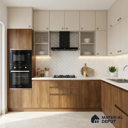 Wooden Look LM 13925 8 ft x 4 ft Texture Finish Decorative Laminate - 1 mm | Suitable for TV Unit, Wardrobe, Kitchen Cabinets