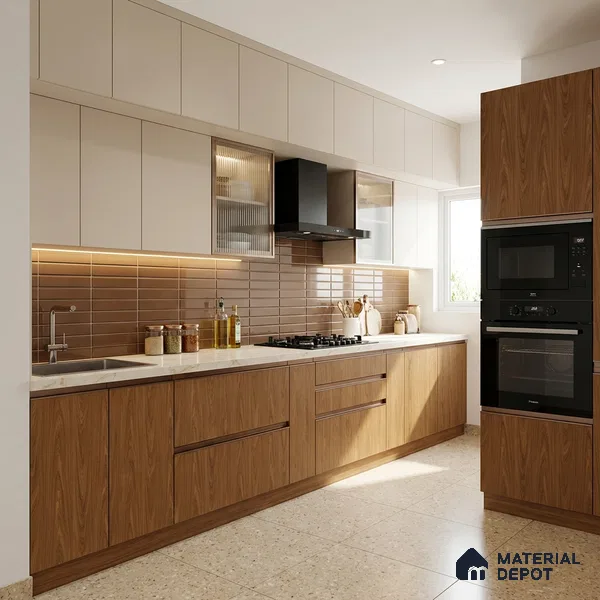 Wooden Look LM 13932 Majestic Oak 8 ft x 4 ft Matte Finish Decorative Laminate - 1 mm | Suitable for TV Unit, Wardrobe, Kitchen Cabinets