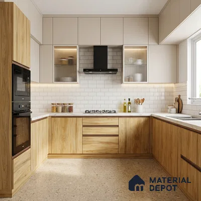 Wooden Look LM 13937 8 ft x 4 ft Texture Finish Decorative Laminate - 1 mm | Suitable for TV Unit, Wardrobe, Kitchen Cabinets