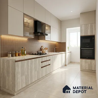 Wooden Look LM 13939 8 ft x 4 ft Texture Finish Decorative Laminate - 1 mm | Suitable for TV Unit, Wardrobe, Kitchen Cabinets