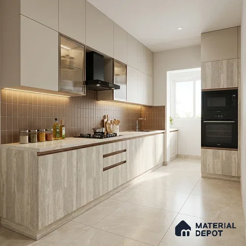 Wooden Look LM 13939 8 ft x 4 ft Texture Finish Decorative Laminate - 1 mm | Suitable for TV Unit, Wardrobe, Kitchen Cabinets