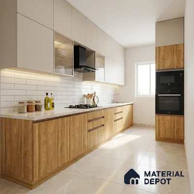 Wooden Look LM 13951 8 ft x 4 ft Texture Finish Decorative Laminate - 1 mm | Suitable for TV Unit, Wardrobe, Kitchen Cabinets