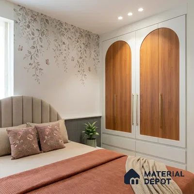 Wooden Look LM 15497 Varnished Bois 8 ft x 4 ft Matte Finish Decorative Laminate - 1 mm | Suitable for TV Unit, Wardrobe, Kitchen Cabinets