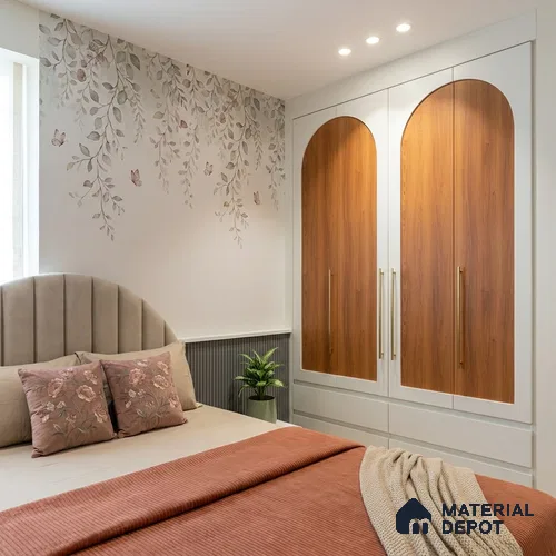 Wooden Look LM 15497 Varnished Bois 8 ft x 4 ft Matte Finish Decorative Laminate - 1 mm | Suitable for TV Unit, Wardrobe, Kitchen Cabinets
