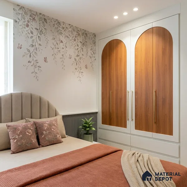 Wooden Look LM 15497 Varnished Bois 8 ft x 4 ft Matte Finish Decorative Laminate - 1 mm | Suitable for TV Unit, Wardrobe, Kitchen Cabinets