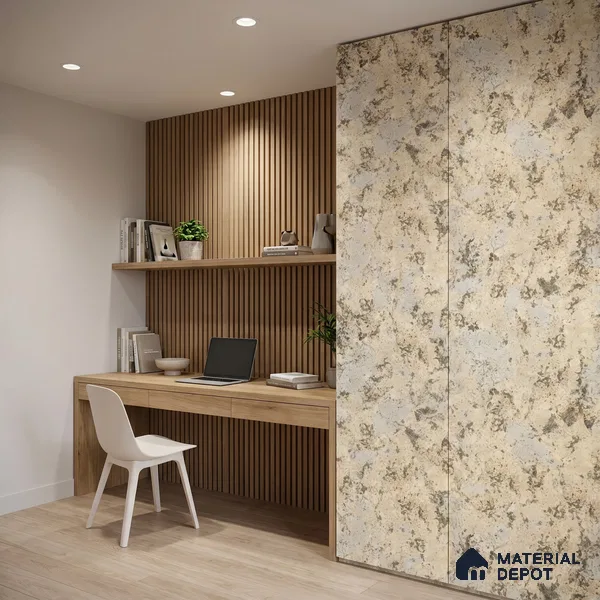 Stone Look LM 15501 Onyx Stone 8 ft x 4 ft Texture Finish Decorative Laminate - 1 mm | Suitable for TV Unit, Wardrobe, Kitchen Cabinets