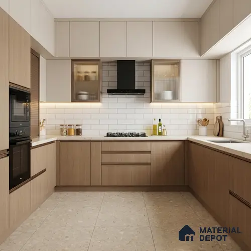 Wooden Look LM 15508 Moore Honey 8 ft x 4 ft Matte Finish Decorative Laminate - 1 mm | Suitable for TV Unit, Wardrobe, Kitchen Cabinets