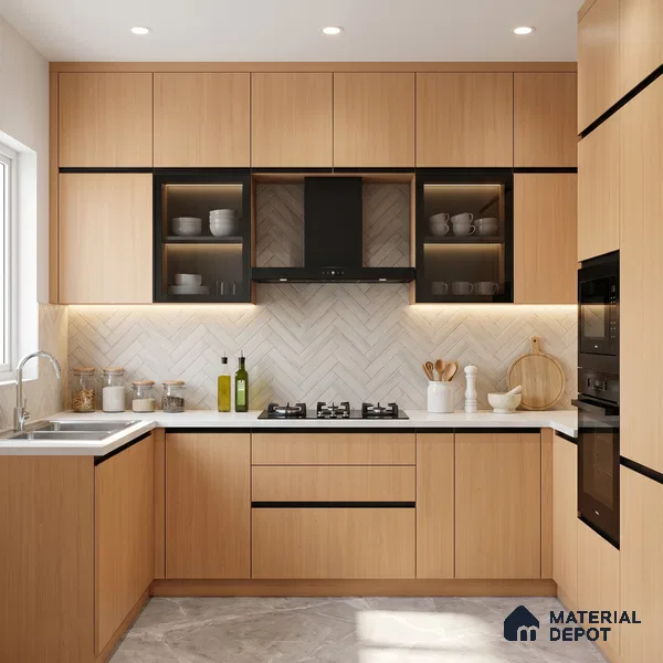 Wooden Look LM 15509 Moore White 8 ft x 4 ft Matte Finish Decorative Laminate - 1 mm | Suitable for TV Unit, Wardrobe, Kitchen Cabinets
