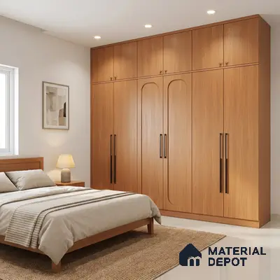 Wooden Fluted Look LM 15520 Mangrove Wood 8 ft x 4 ft Texture Finish Decorative Laminate - 1 mm | Suitable for TV Unit, Wardrobe, Kitchen Cabinets