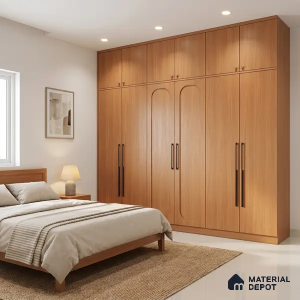 Wooden Fluted Look LM 15520 Mangrove Wood 8 ft x 4 ft Texture Finish Decorative Laminate - 1 mm | Suitable for TV Unit, Wardrobe, Kitchen Cabinets