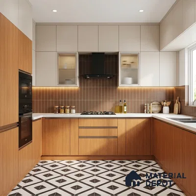 Wooden Look LM 15521 Mangrove Wood 8 ft x 4 ft Matte Finish Decorative Laminate - 1 mm | Suitable for TV Unit, Wardrobe, Kitchen Cabinets