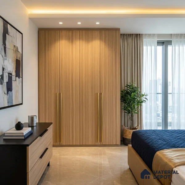 Wooden Look LM 15523 Himalayan Pine 8 ft x 4 ft Matte Finish Decorative Laminate - 1 mm | Suitable for TV Unit, Wardrobe, Kitchen Cabinets