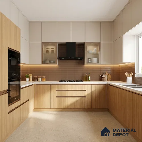 Wooden Look LM 15523 Himalayan Pine 8 ft x 4 ft Matte Finish Decorative Laminate - 1 mm | Suitable for TV Unit, Wardrobe, Kitchen Cabinets
