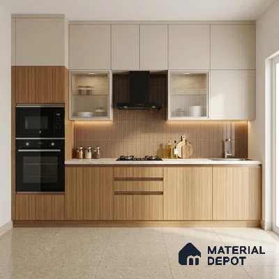 Wooden Look LM 15524 Madagascar Oak 8 ft x 4 ft Matte Finish Decorative Laminate - 1 mm | Suitable for TV Unit, Wardrobe, Kitchen Cabinets