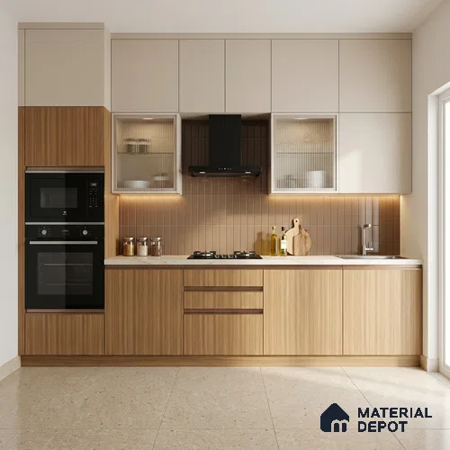Wooden Look LM 15524 Madagascar Oak 8 ft x 4 ft Matte Finish Decorative Laminate - 1 mm | Suitable for TV Unit, Wardrobe, Kitchen Cabinets