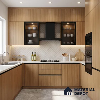 Wooden Look LM 15524 Madagascar Oak 8 ft x 4 ft Matte Finish Decorative Laminate - 1 mm | Suitable for TV Unit, Wardrobe, Kitchen Cabinets