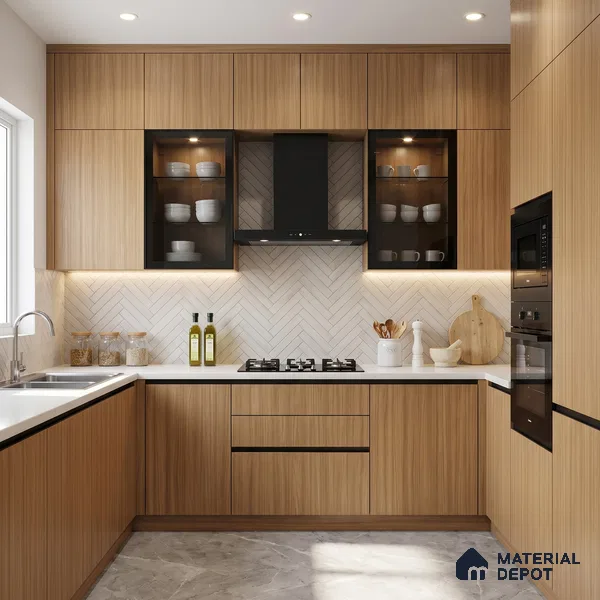 Wooden Look LM 15524 Madagascar Oak 8 ft x 4 ft Matte Finish Decorative Laminate - 1 mm | Suitable for TV Unit, Wardrobe, Kitchen Cabinets