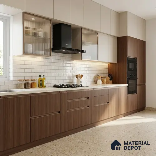 Wooden Look LM 15527 Saw Cut 8 ft x 4 ft Matte Finish Decorative Laminate - 1 mm | Suitable for TV Unit, Wardrobe, Kitchen Cabinets