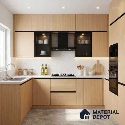 Wooden Look LM 15529 Naturalistic Oak 8 ft x 4 ft Matte Finish Decorative Laminate - 1 mm | Suitable for TV Unit, Wardrobe, Kitchen Cabinets